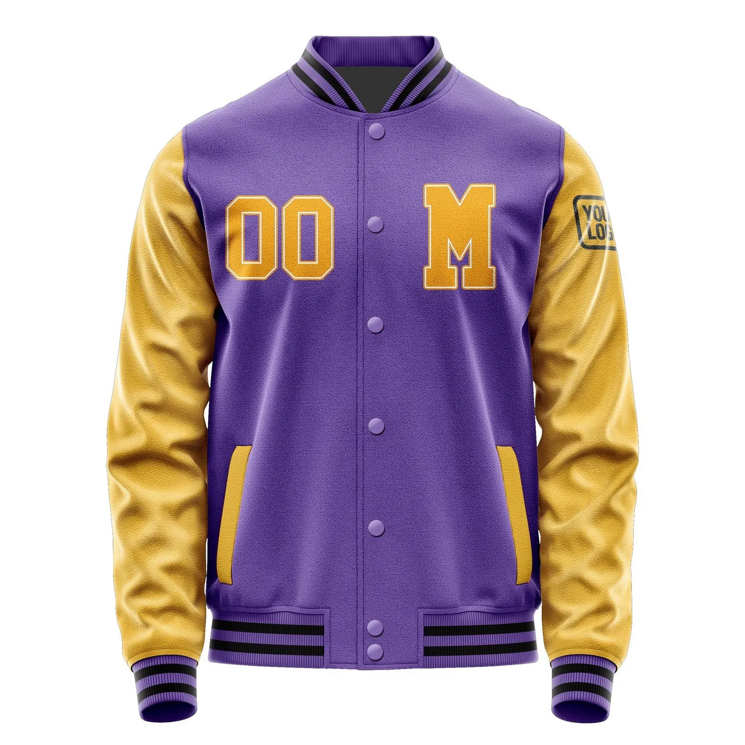Custom Light Purple Yellow Jacket sold by Tailorly product image thumbnail 4