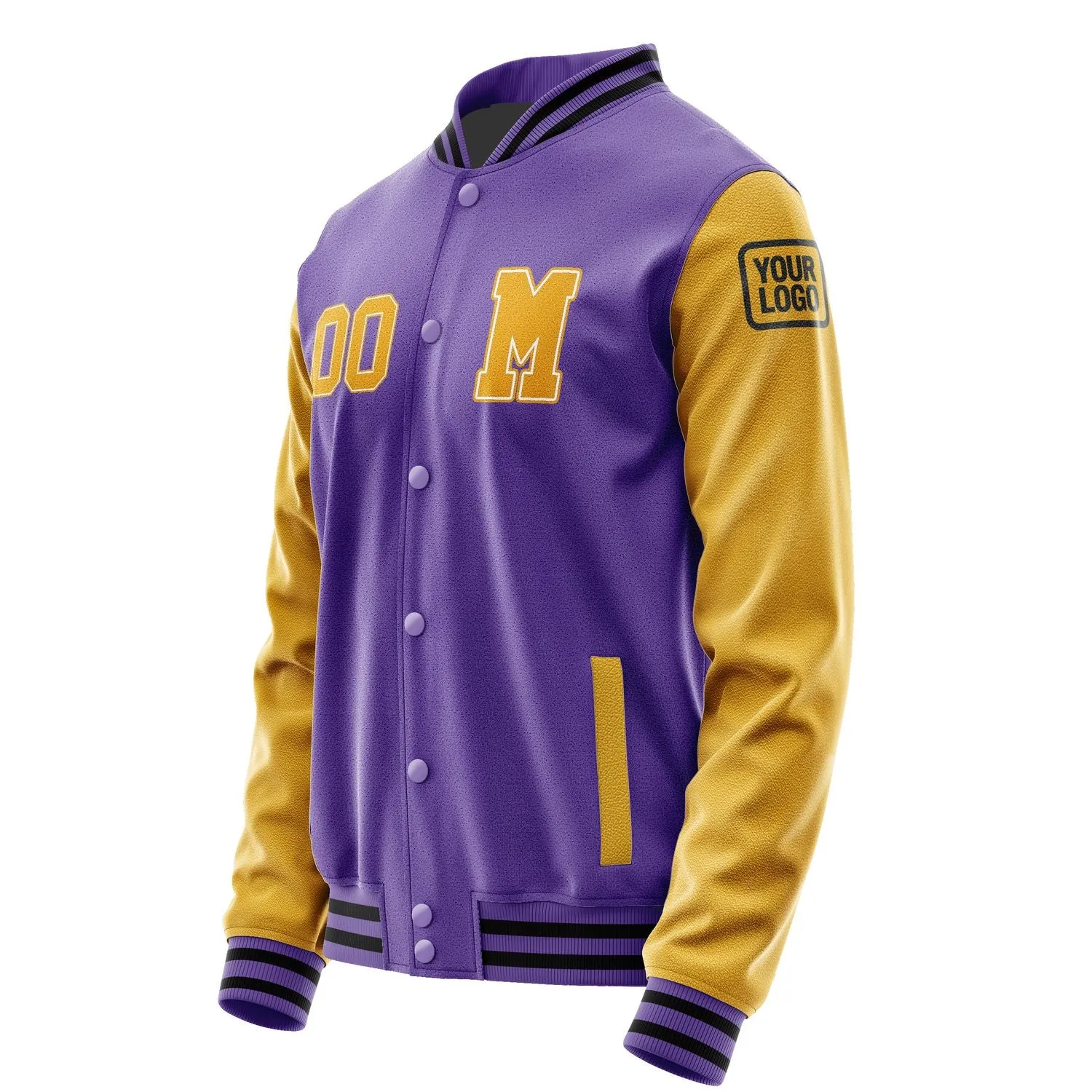 Custom Light Purple Yellow Jacket sold by Tailorly product image thumbnail 2