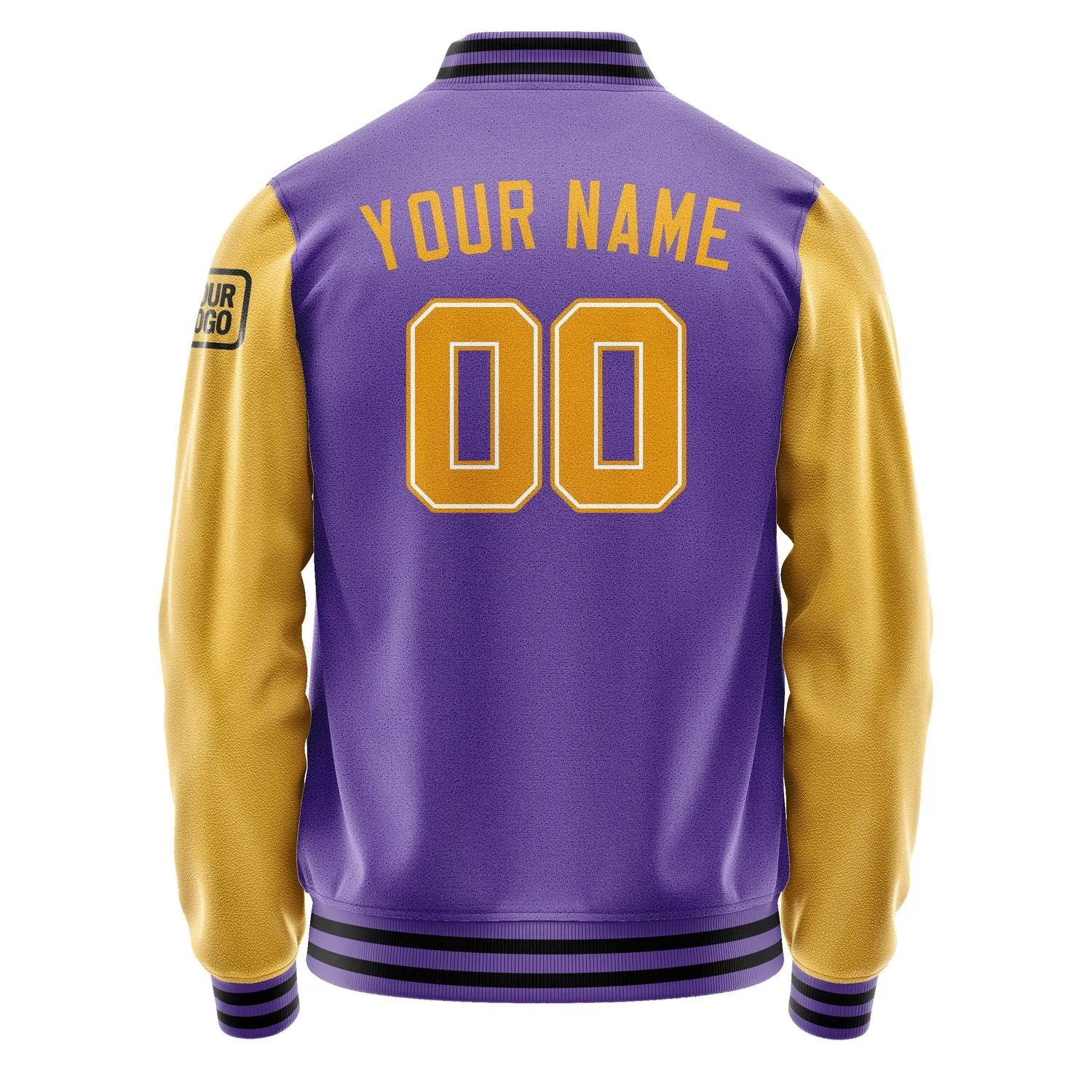 Custom Light Purple Yellow Jacket sold by Tailorly product image thumbnail 3