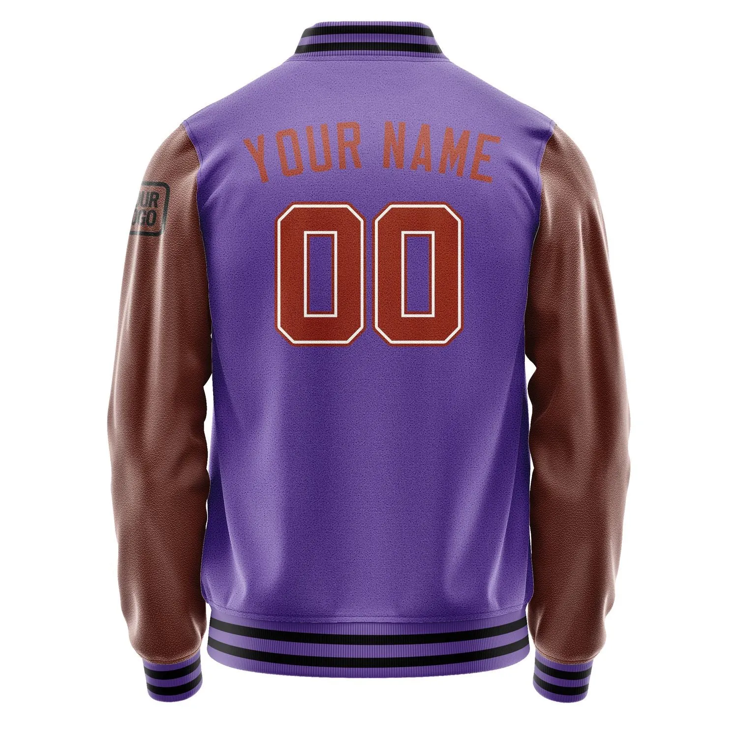 Custom Light Purple Coral Red Jacket sold by Tailorly product image thumbnail 3