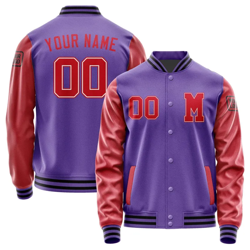 Custom Light Purple Red Jacket sold by Tailorly