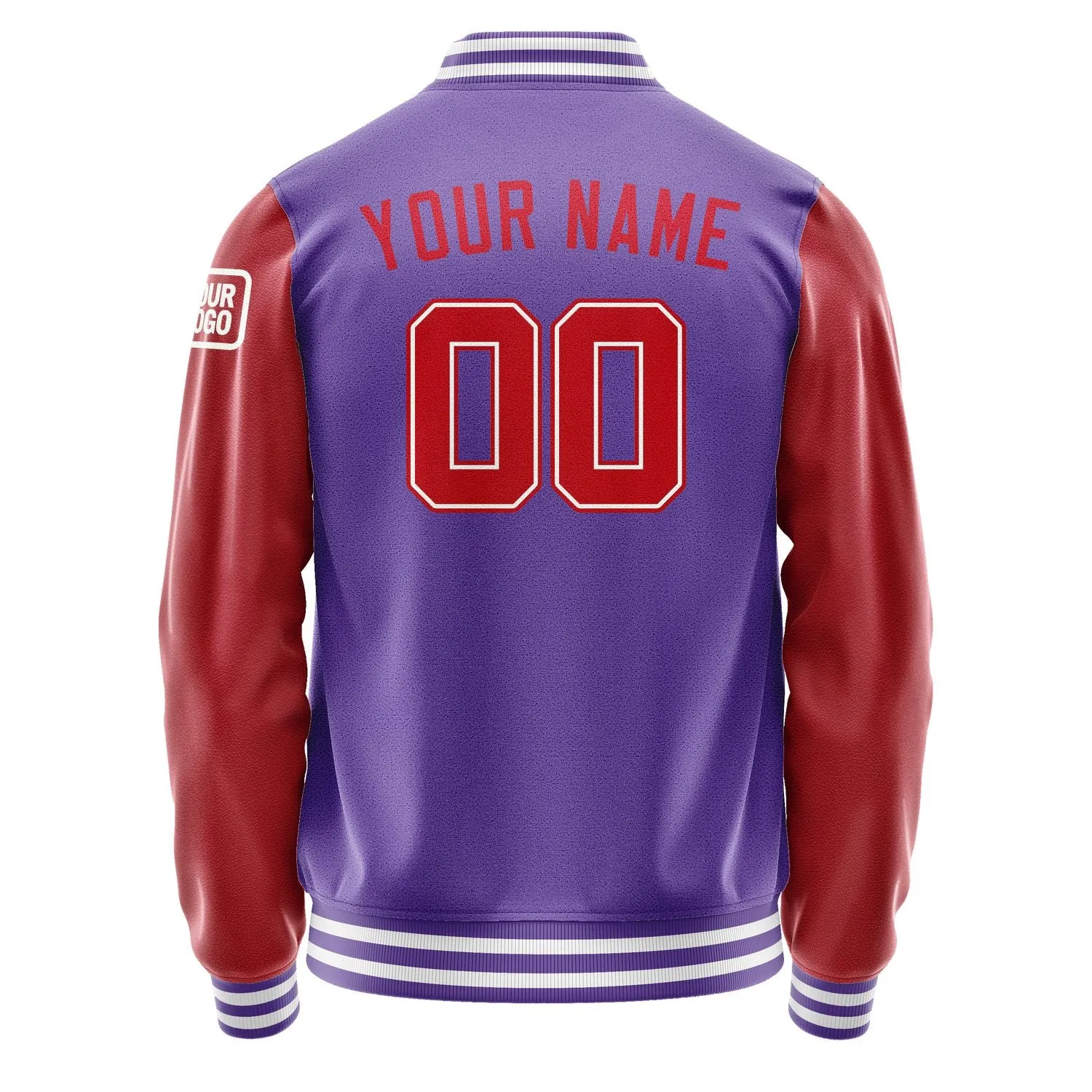 Custom Light Purple Red Jacket sold by Tailorly product image thumbnail 3