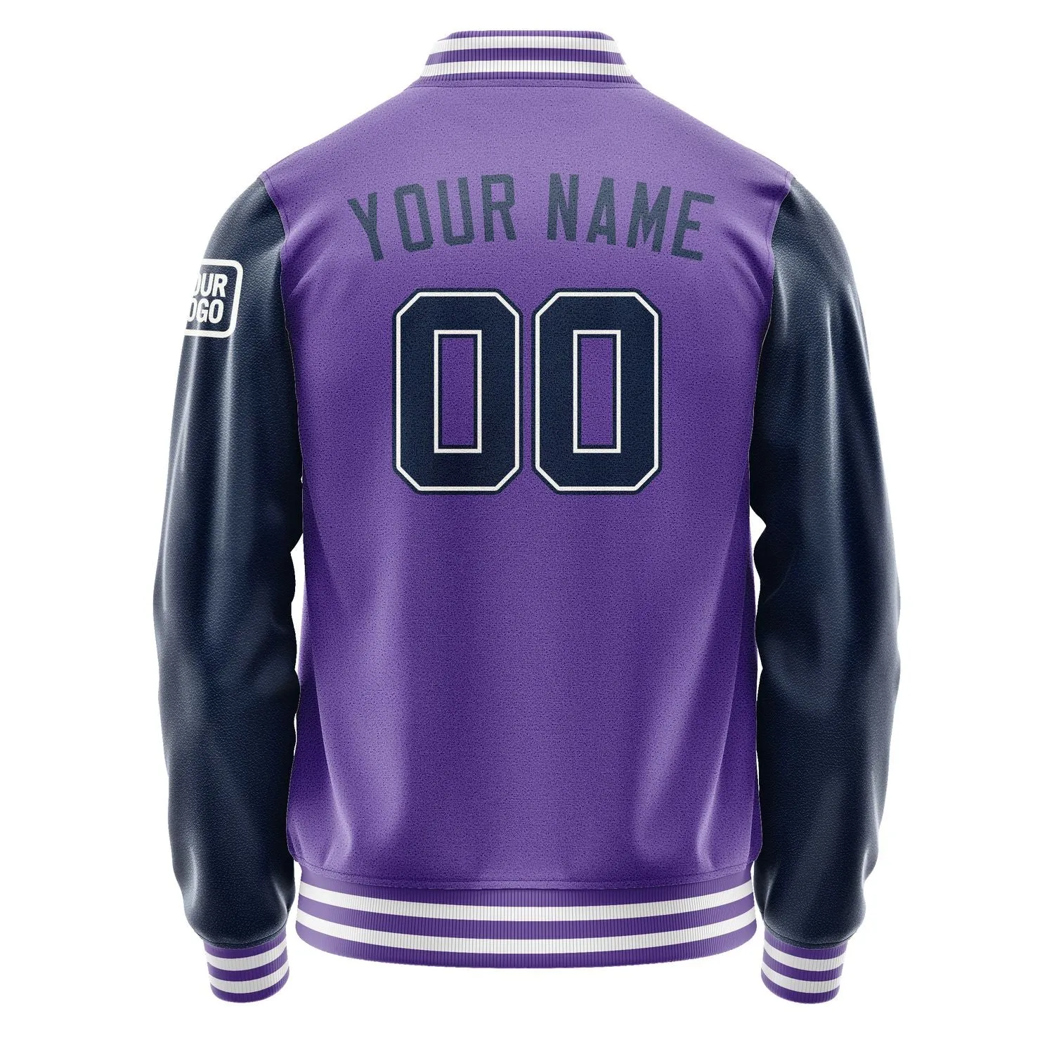Custom Light Purple Blue Jacket sold by Tailorly product image thumbnail 3