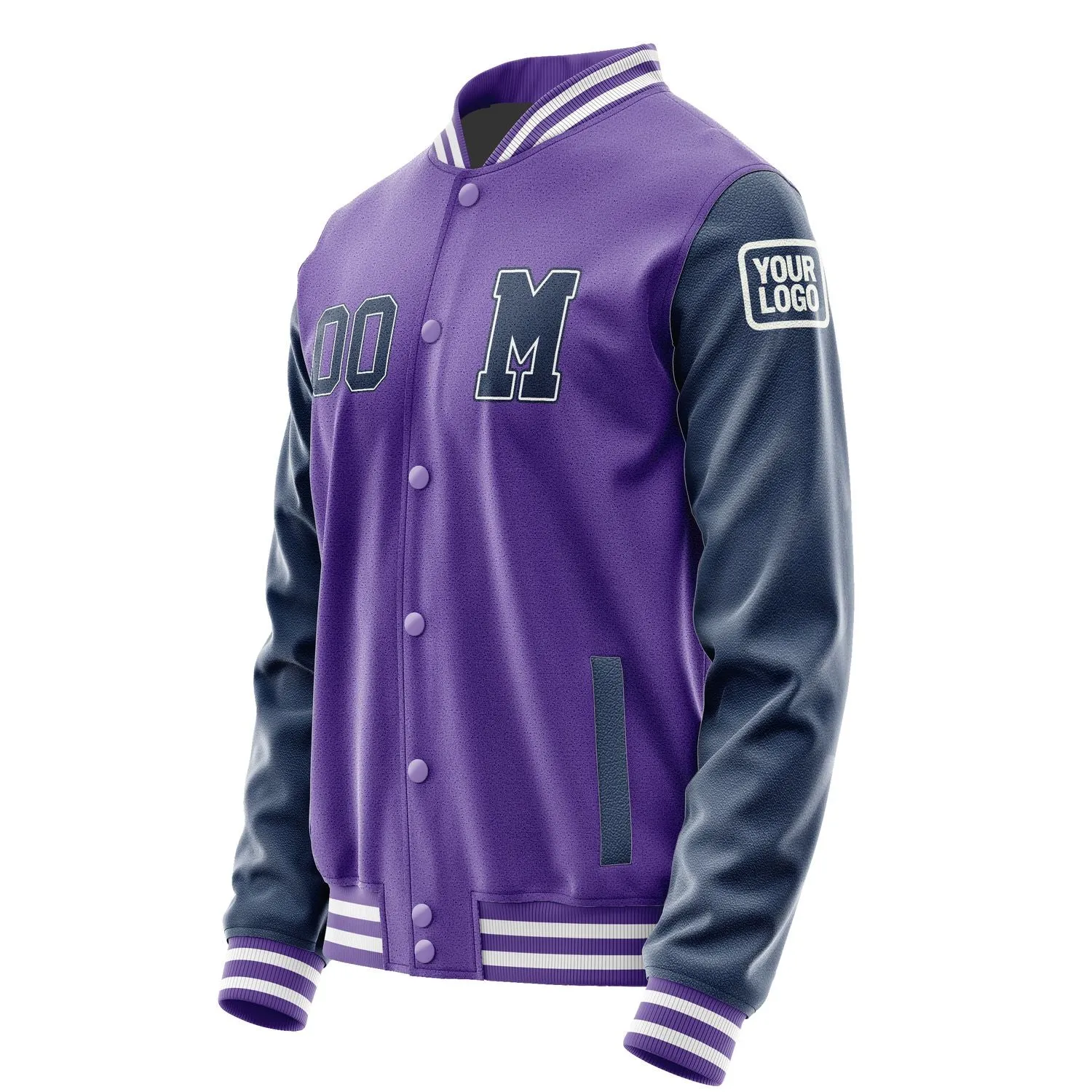 Custom Light Purple Blue Jacket sold by Tailorly product image thumbnail 2