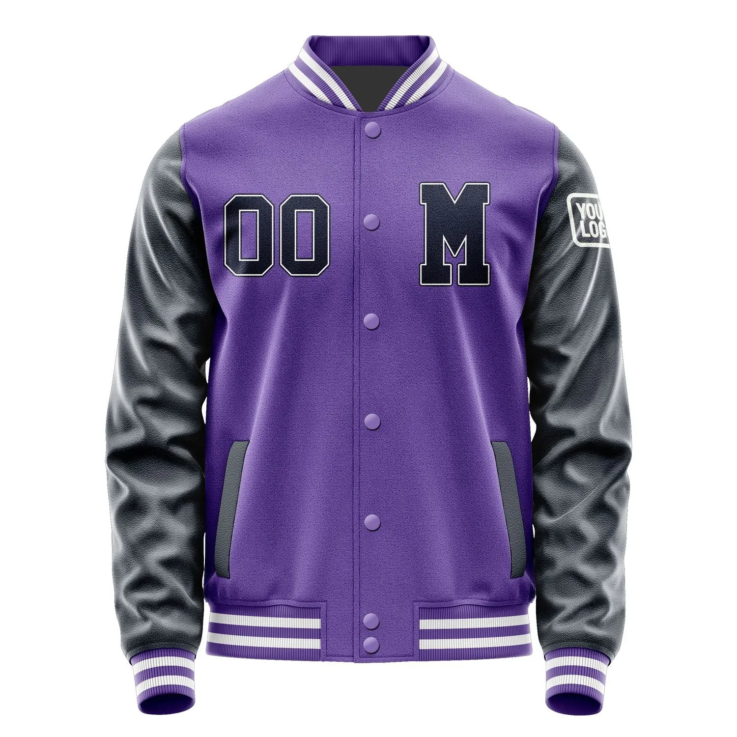 Custom Light Purple Navy Jacket sold by Tailorly product image thumbnail 4