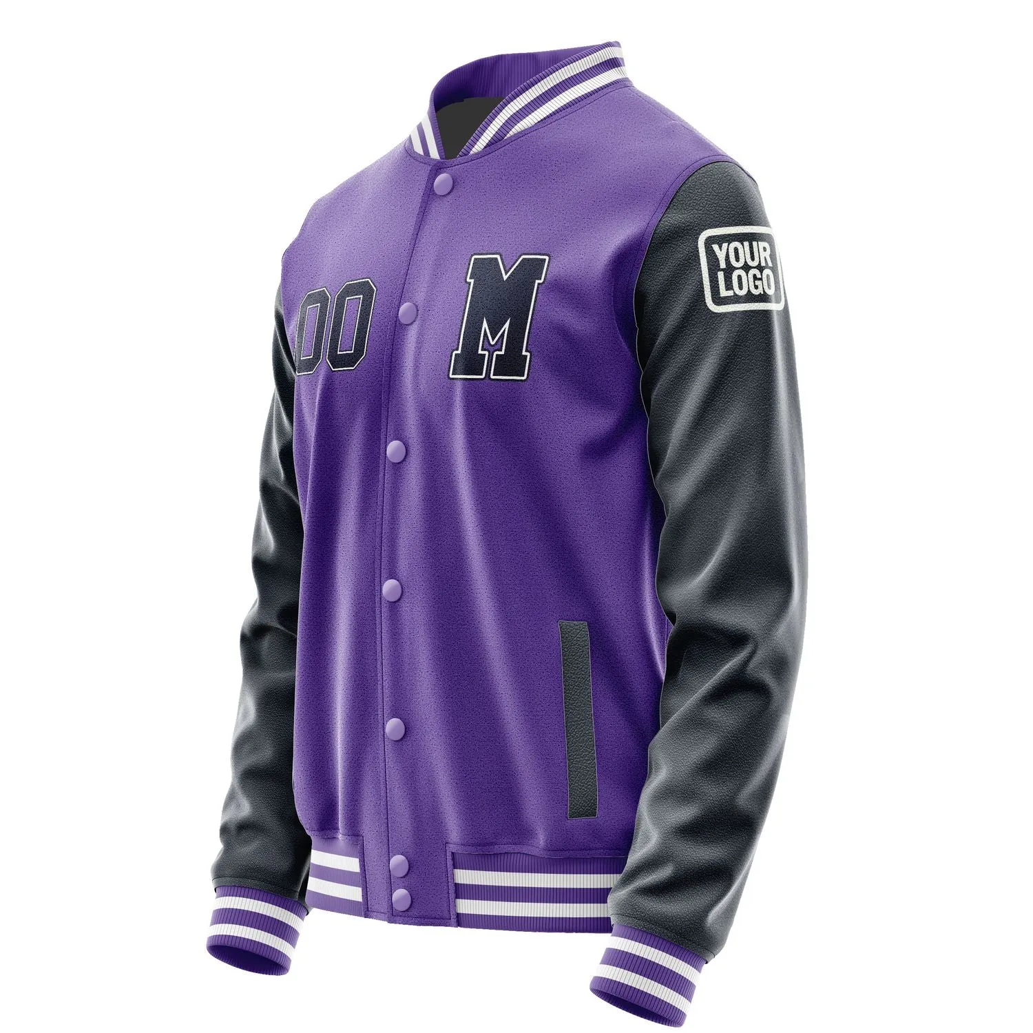 Custom Light Purple Navy Jacket sold by Tailorly product image thumbnail 2
