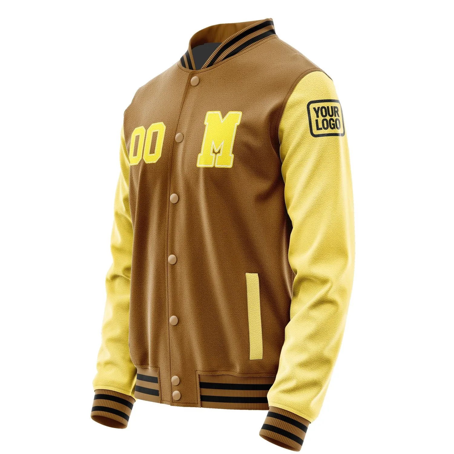 Custom Khaki Light Yellow Jacket sold by Tailorly product image thumbnail 2