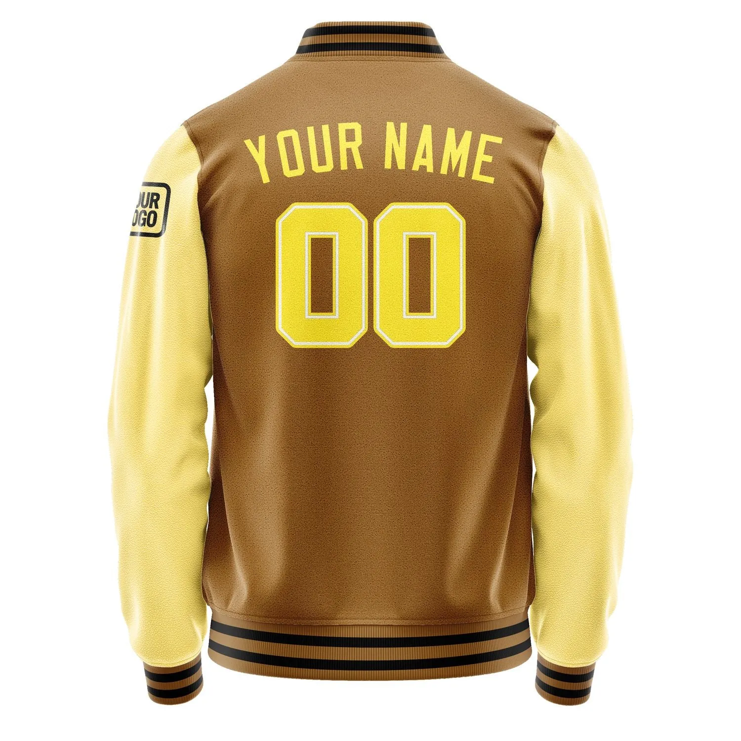 Custom Khaki Light Yellow Jacket sold by Tailorly product image thumbnail 3