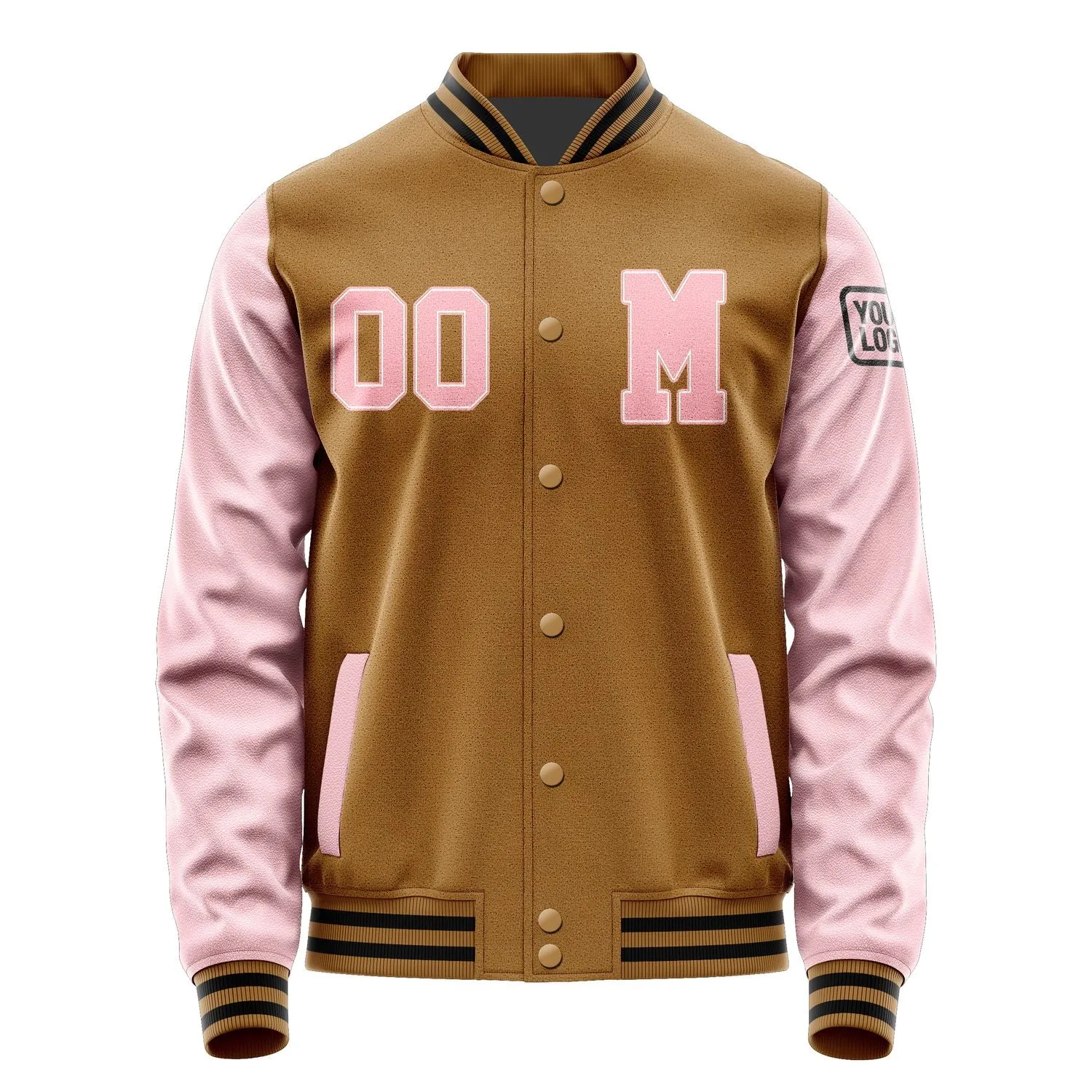 Custom Khaki Light Pink Jacket sold by Tailorly product image thumbnail 4