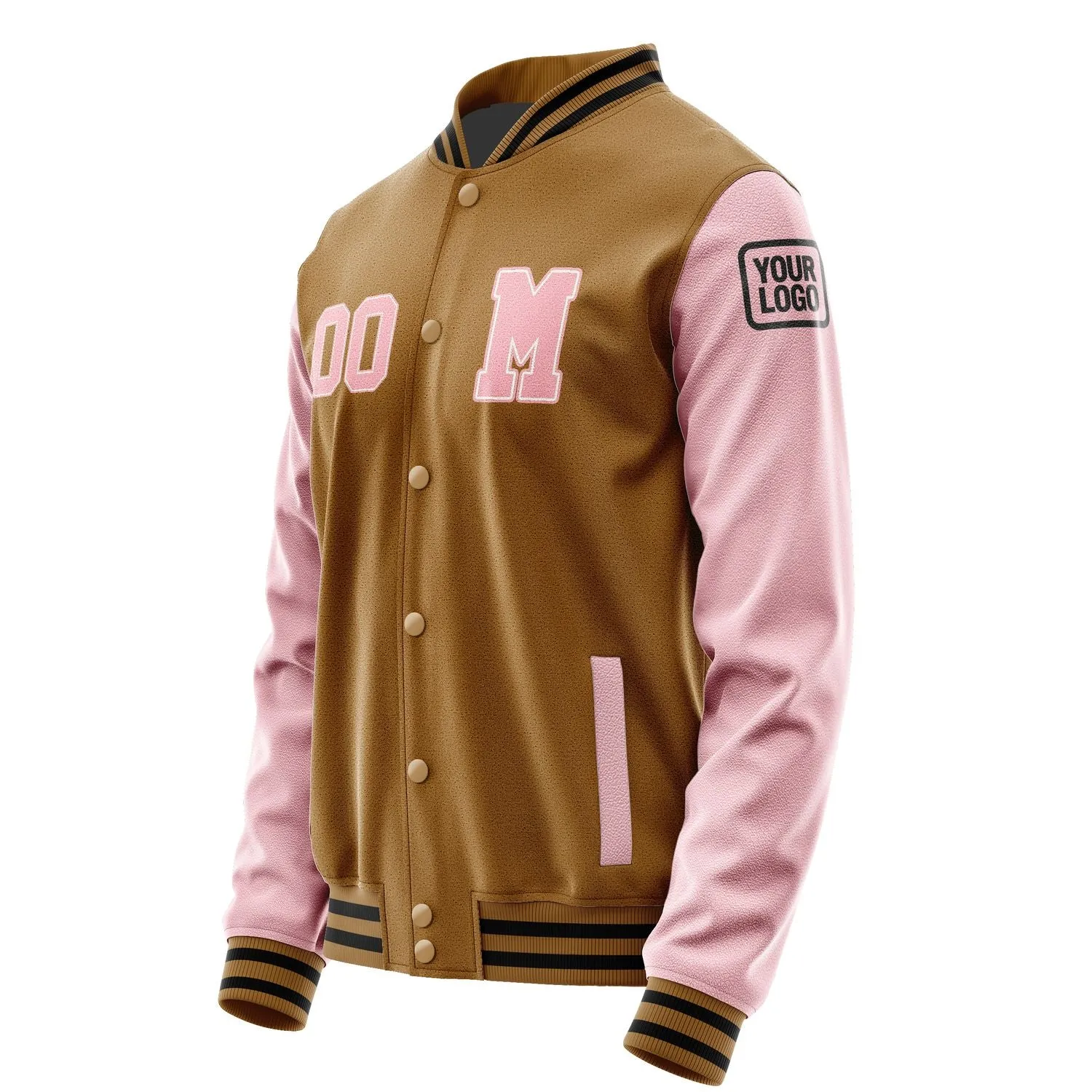 Custom Khaki Light Pink Jacket sold by Tailorly product image thumbnail 2