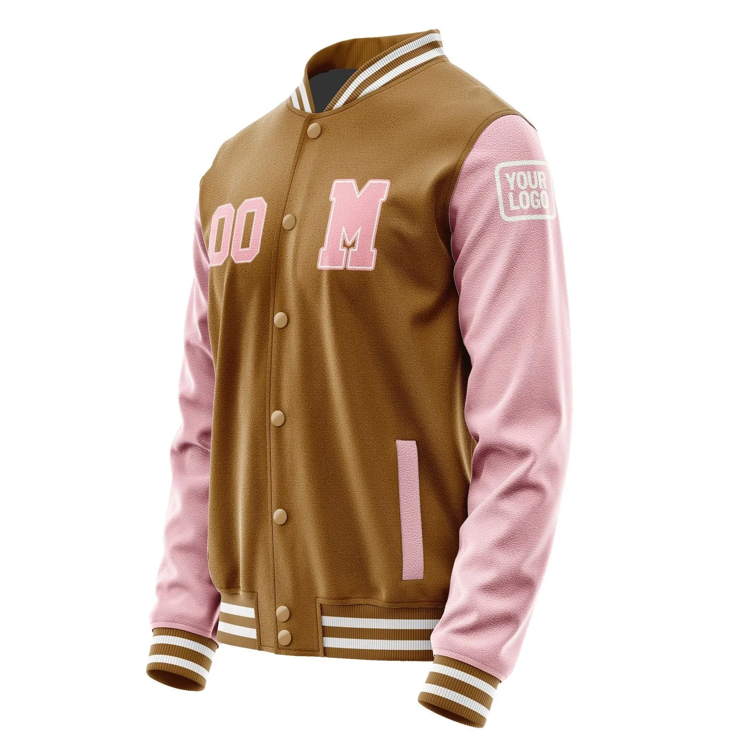 Custom Khaki Light Pink Jacket sold by Tailorly product image thumbnail 2