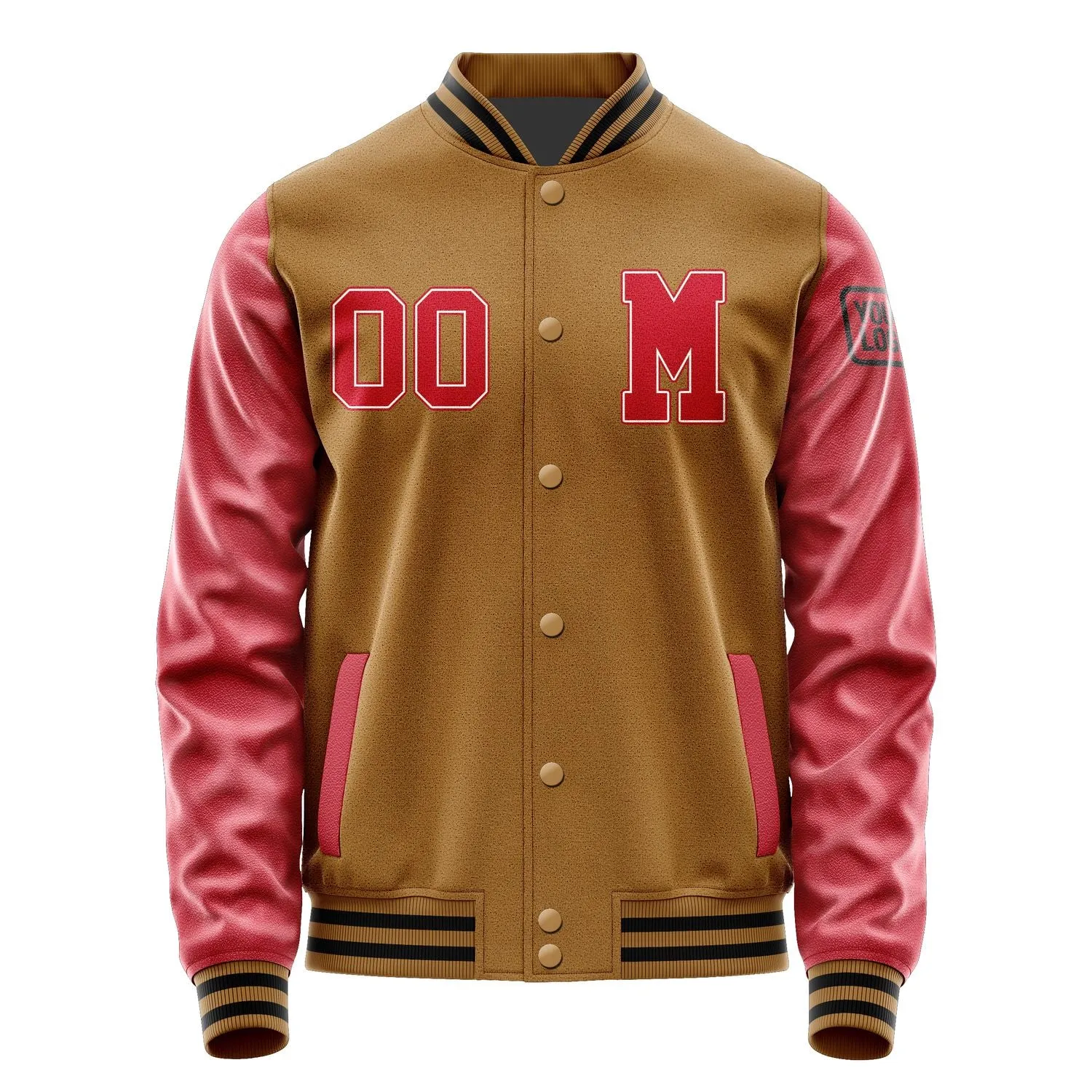 Custom Khaki Red Jacket sold by Tailorly product image thumbnail 4