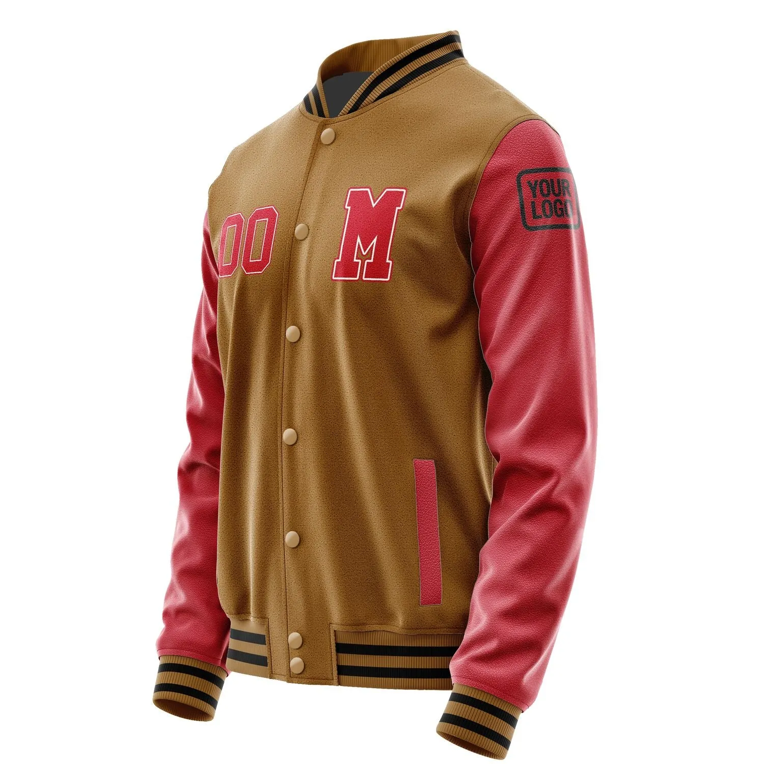 Custom Khaki Red Jacket sold by Tailorly product image thumbnail 2