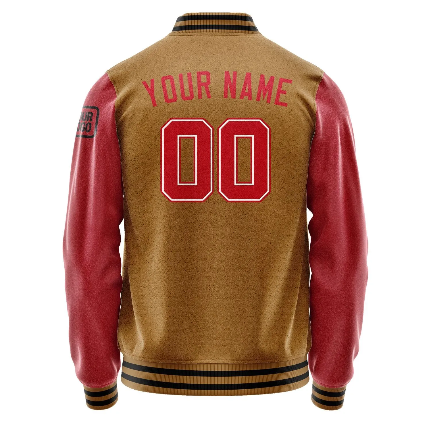 Custom Khaki Red Jacket sold by Tailorly product image thumbnail 3