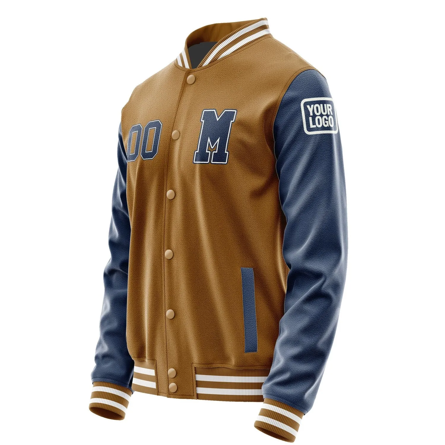 Custom Khaki Blue Jacket sold by Tailorly product image thumbnail 2