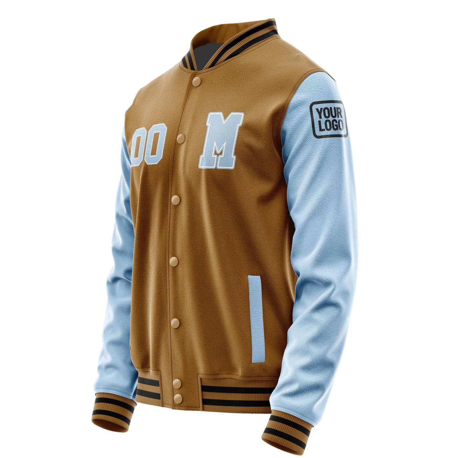 Custom Khaki Light Blue Jacket sold by Tailorly product image thumbnail 2