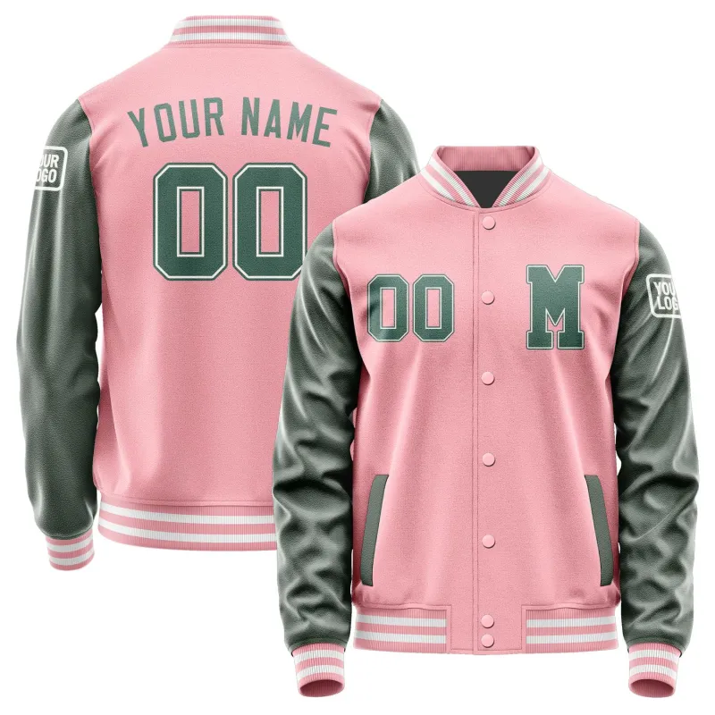 Custom Light Pink Blue Green Jacket sold by Tailorly