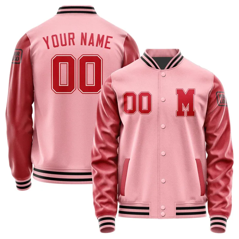 Custom Light Pink Red Jacket sold by Tailorly