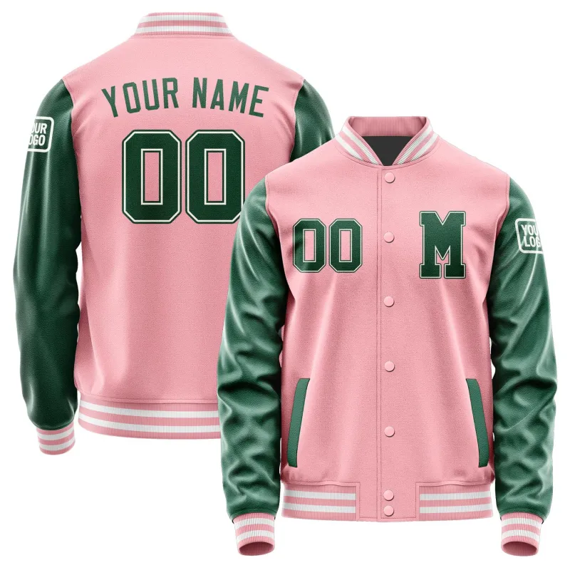 Custom Light Pink Green Jacket sold by Tailorly
