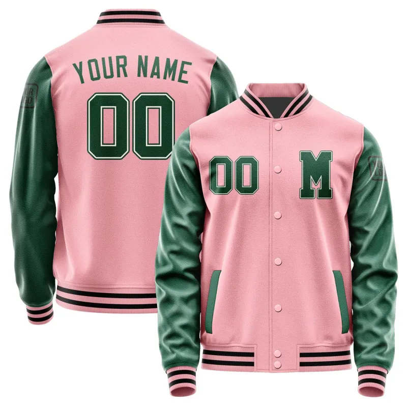 Custom Light Pink Green Jacket sold by Tailorly