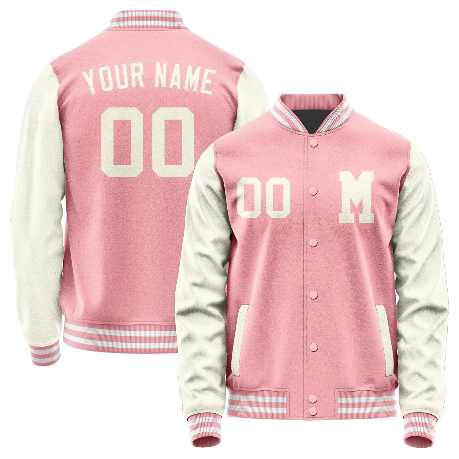 Custom Light Pink Cream Jacket sold by Tailorly