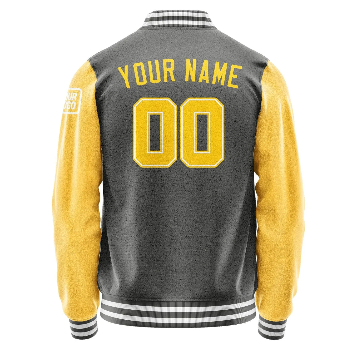 Custom Dark Grey Gold Jacket sold by Tailorly product image thumbnail 3