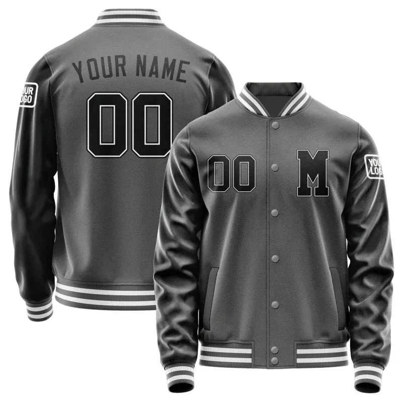 Custom Dark Grey Black Jacket sold by Tailorly