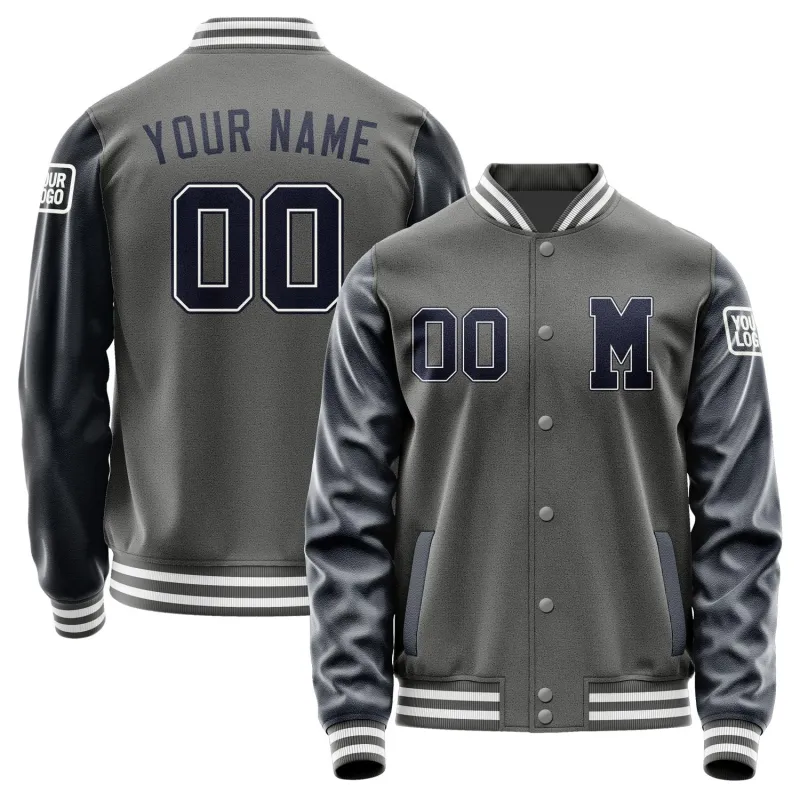 Custom Dark Grey Navy Jacket sold by Tailorly