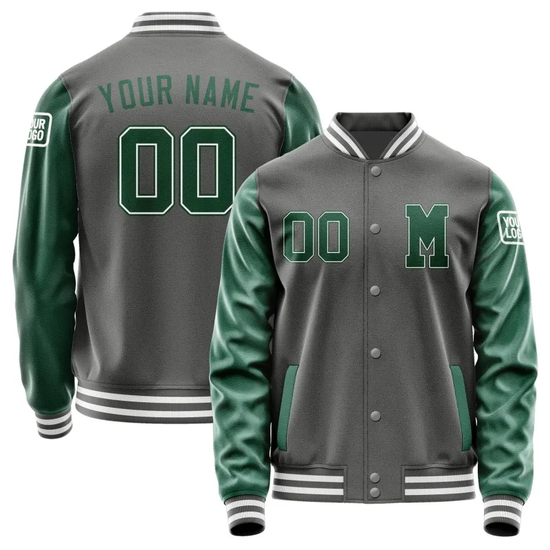 Custom Dark Grey Green Jacket sold by Tailorly