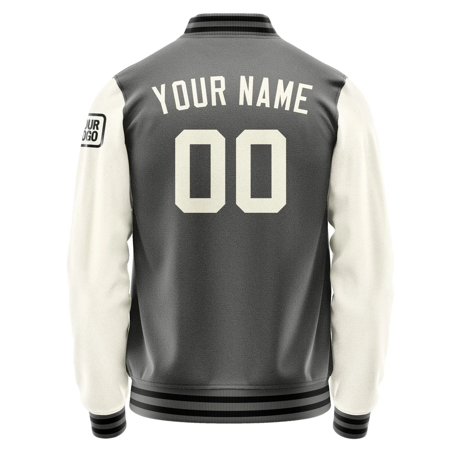 Custom Dark Grey Cream Jacket sold by Tailorly product image thumbnail 3