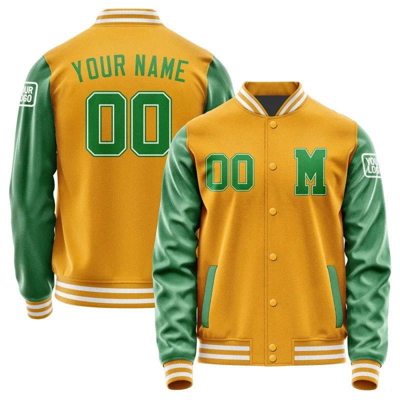 Custom Yellow Emerald Green Jacket sold by Tailorly