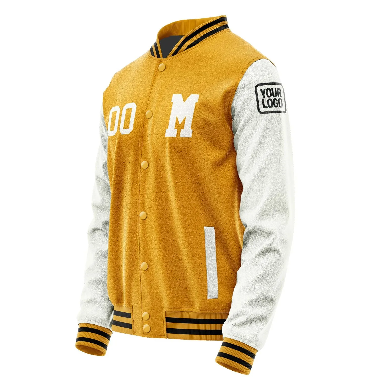 Custom Yellow White Jacket sold by Tailorly product image thumbnail 2