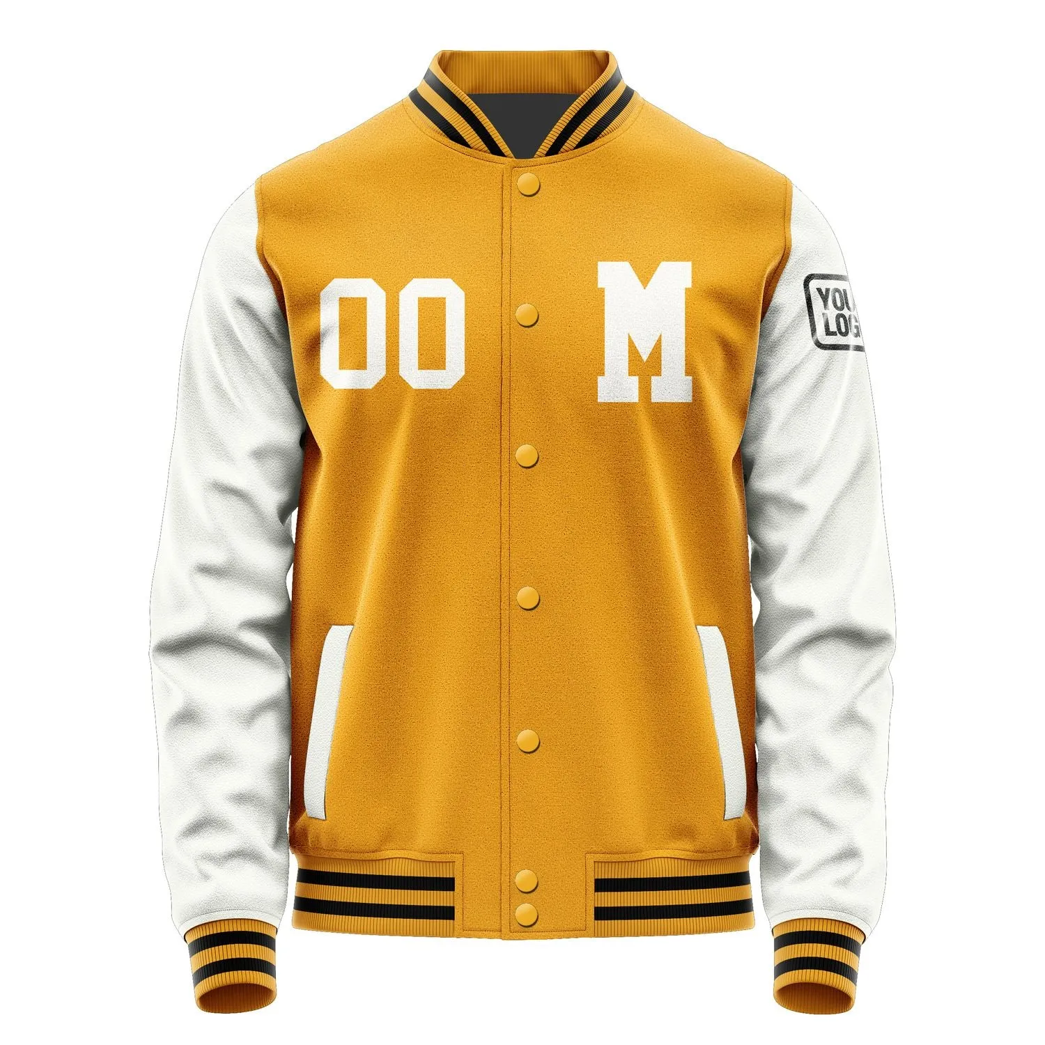 Custom Yellow White Jacket sold by Tailorly product image thumbnail 4