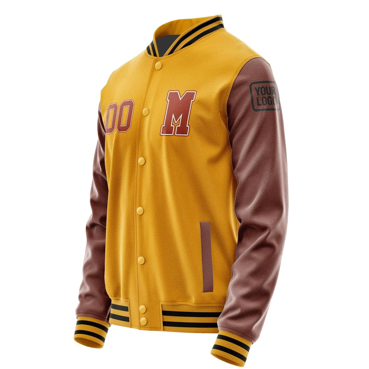 Custom Yellow Coral Red Jacket sold by Tailorly product image thumbnail 2