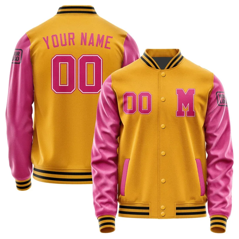 Custom Yellow Pink Jacket sold by Tailorly