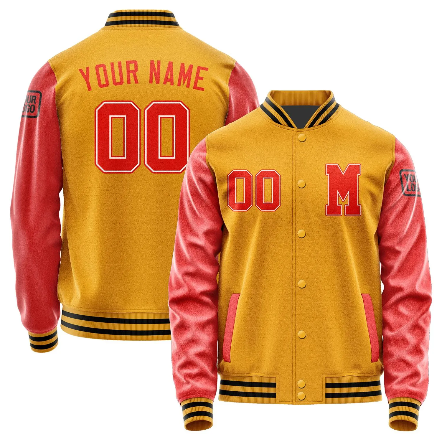 Custom Yellow Orange Red Jacket sold by Tailorly