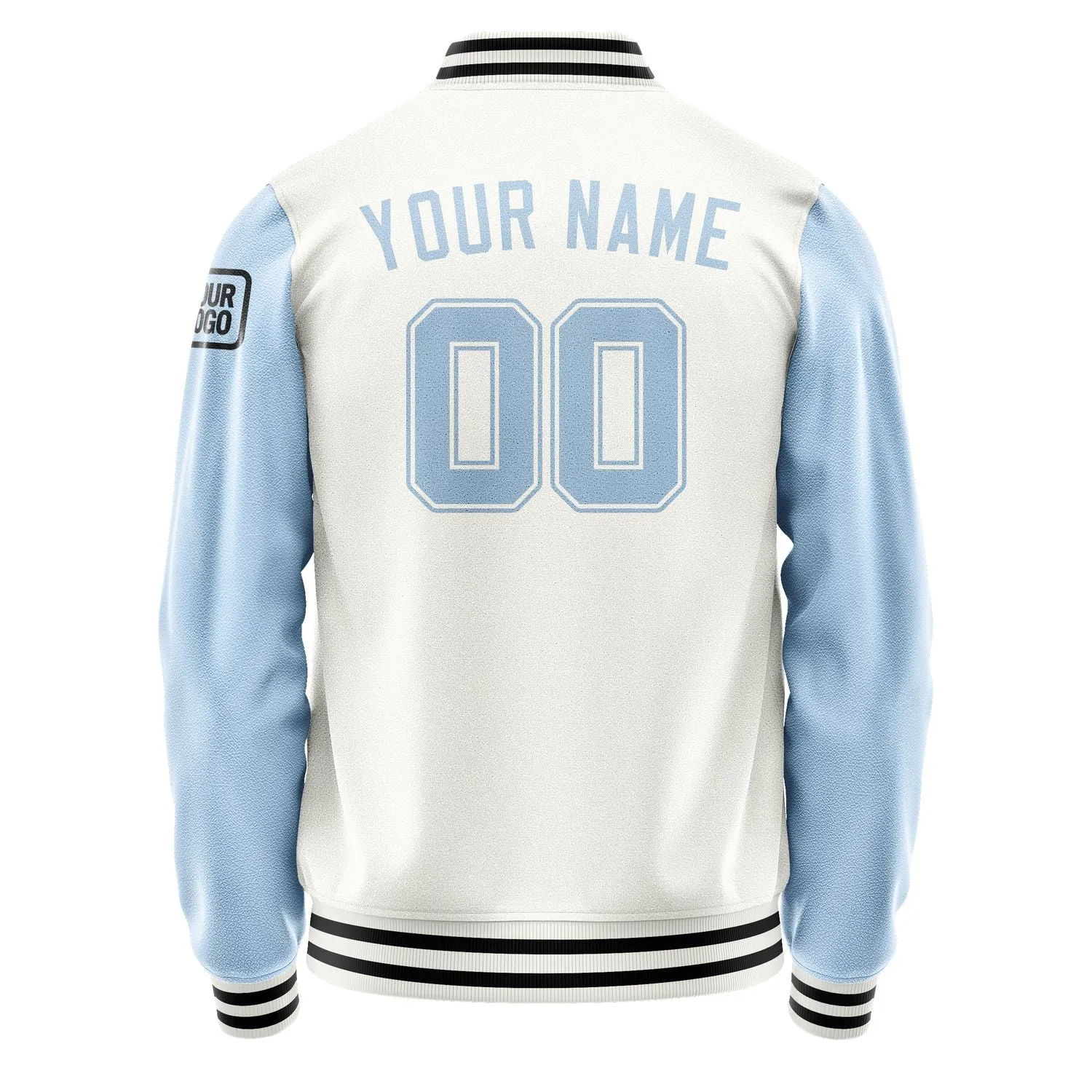 Custom White Light Blue Jacket sold by Tailorly product image thumbnail 3