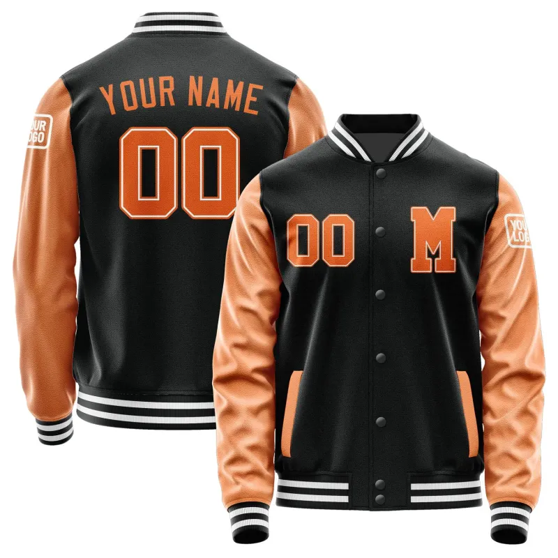 Custom Black Orange Jacket sold by Tailorly