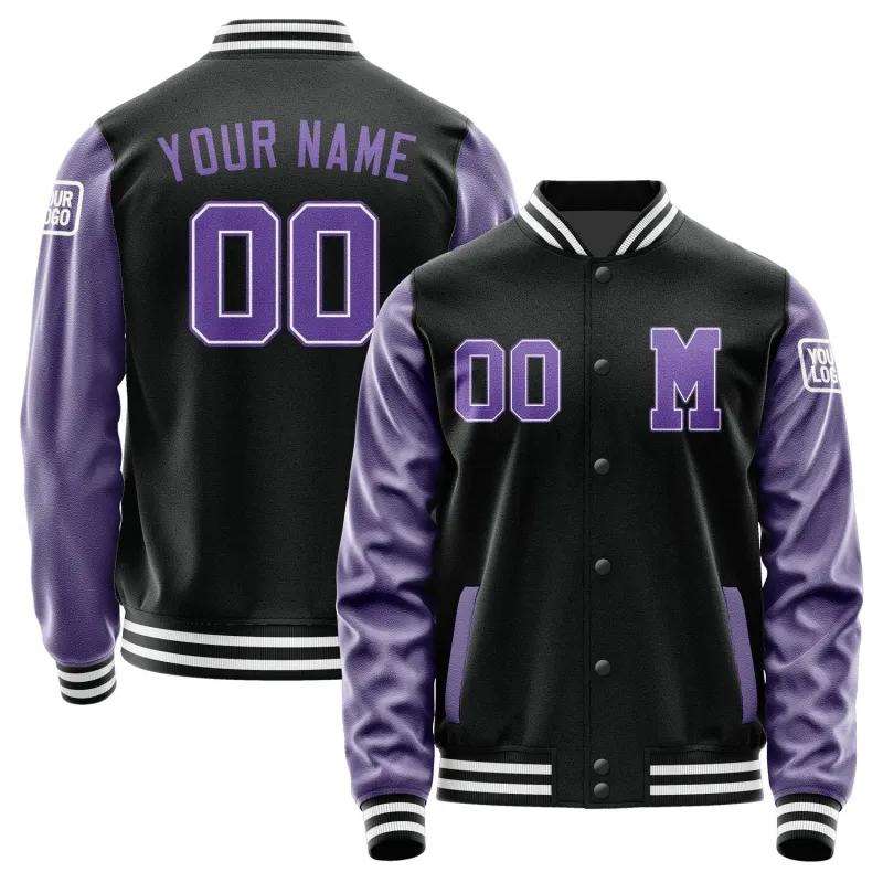 Custom Black Light Purple Jacket sold by Tailorly