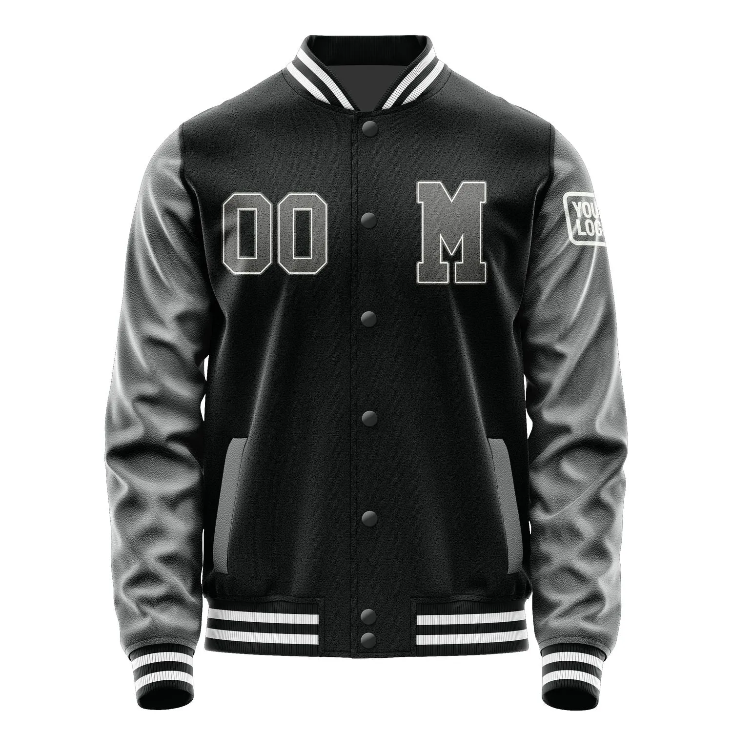 Custom Black Dark Grey Jacket sold by Tailorly product image thumbnail 4