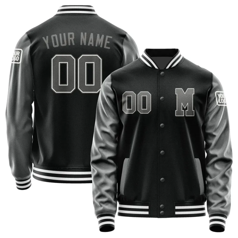 Custom Black Dark Grey Jacket sold by Tailorly