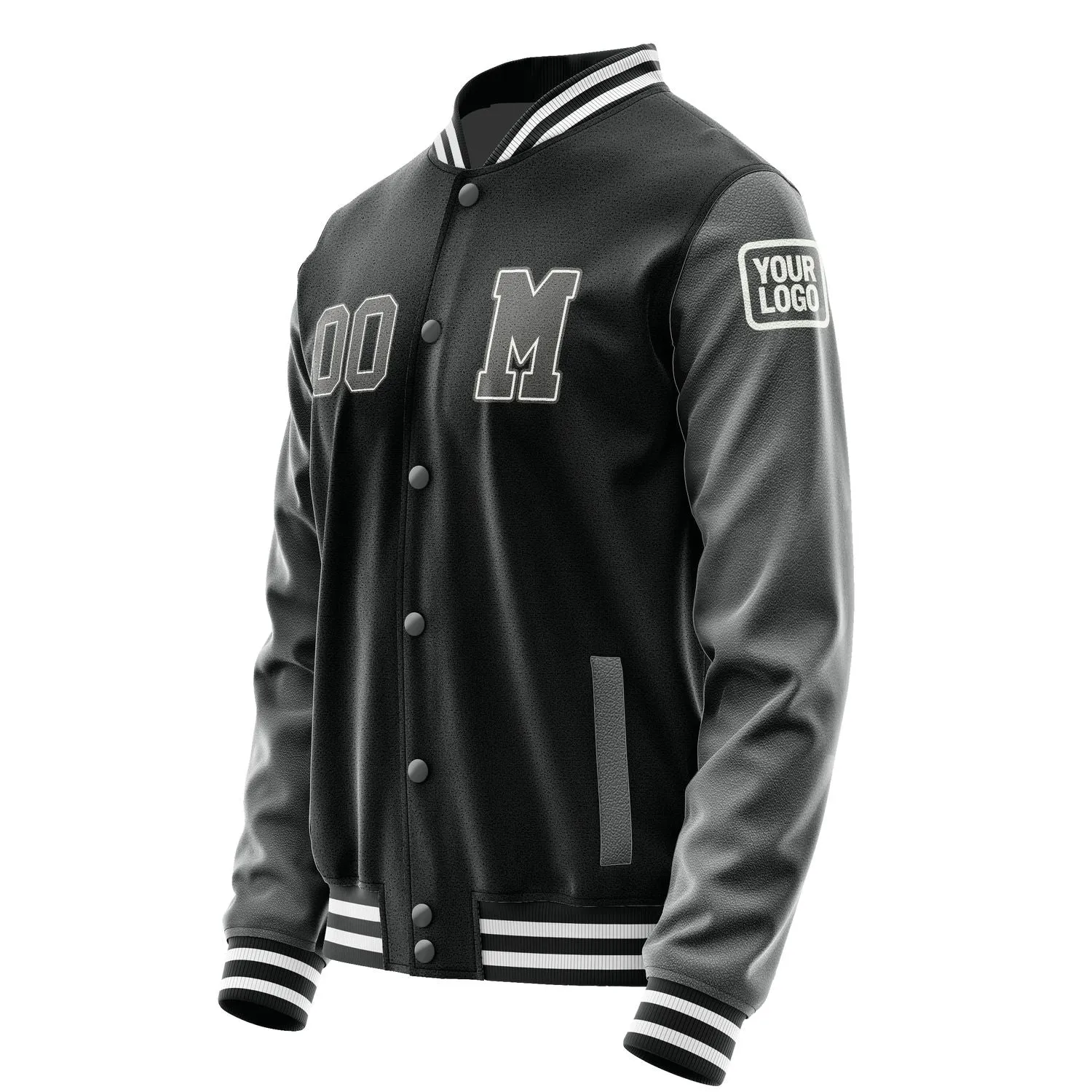 Custom Black Dark Grey Jacket sold by Tailorly product image thumbnail 2