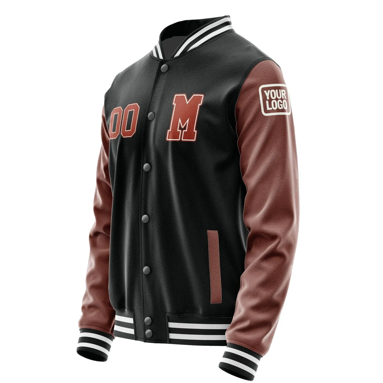 Custom Black Coral Red Jacket sold by Tailorly product image thumbnail 2