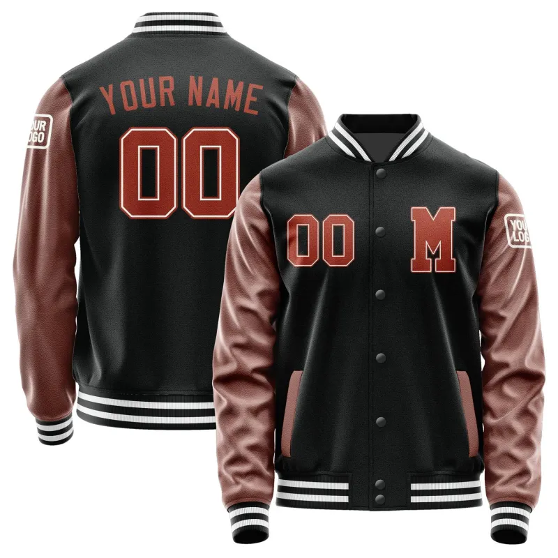 Custom Black Coral Red Jacket sold by Tailorly