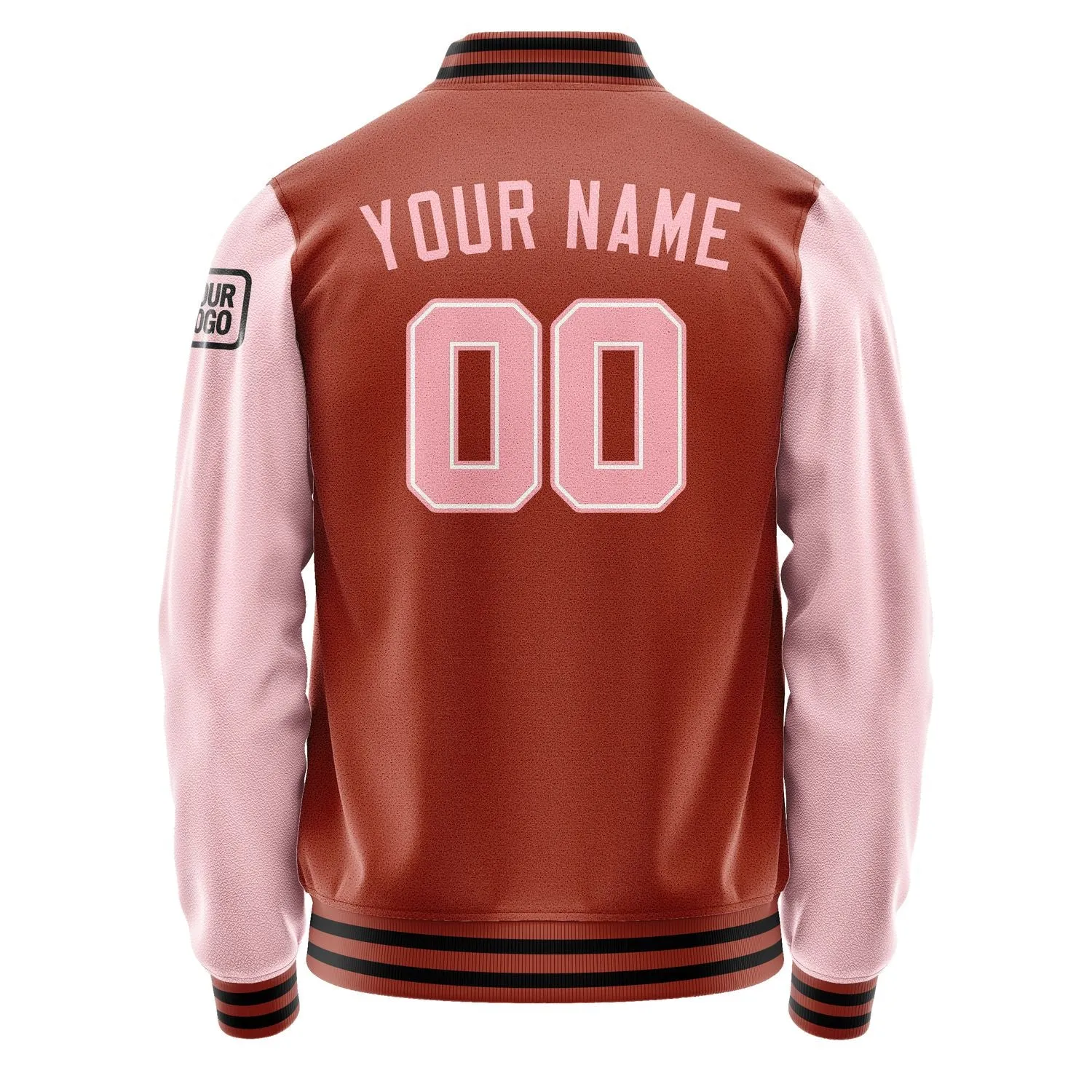 Custom Coral Red Light Pink Jacket sold by Tailorly product image thumbnail 3