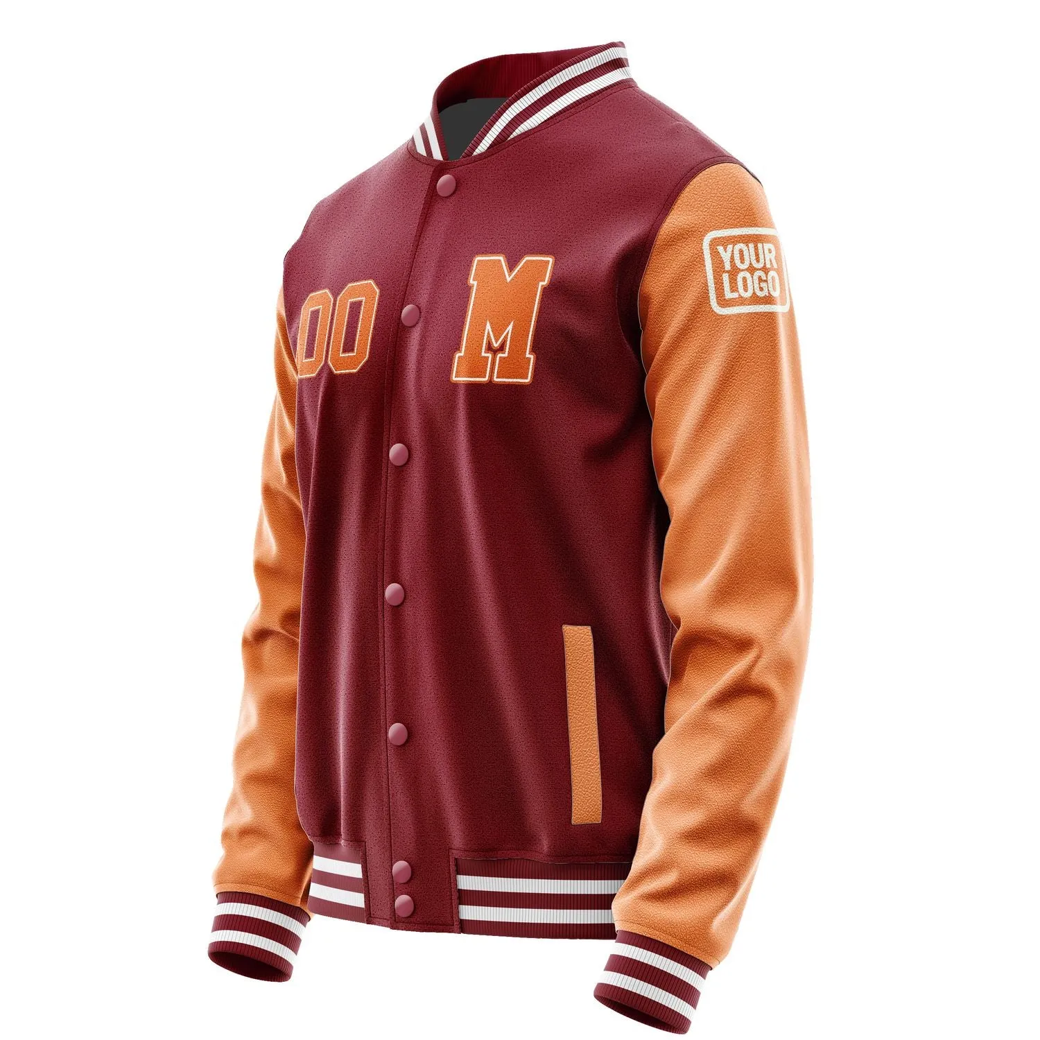 Custom Crimson Red Orange Jacket sold by Tailorly product image thumbnail 2