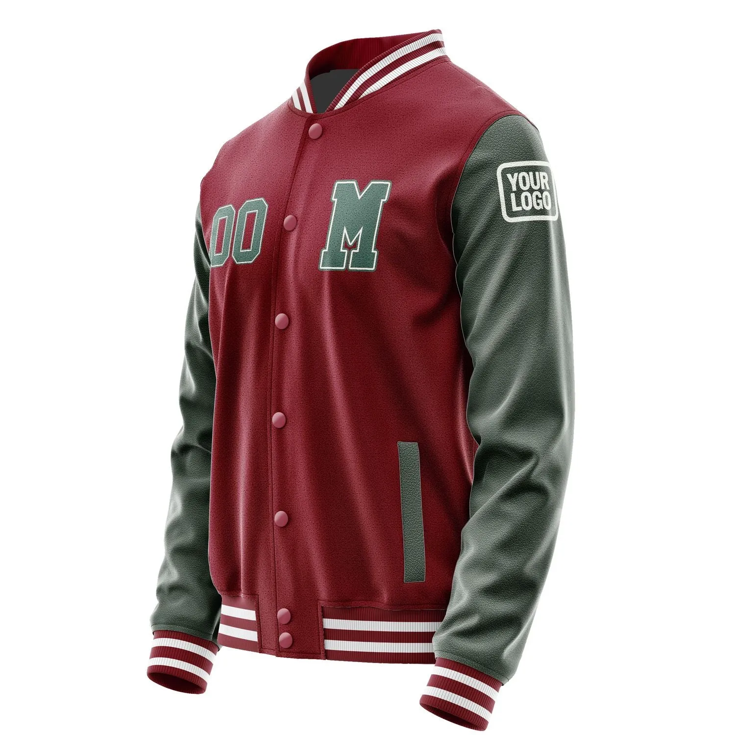 Custom Crimson Red Blue Green Jacket sold by Tailorly product image thumbnail 2