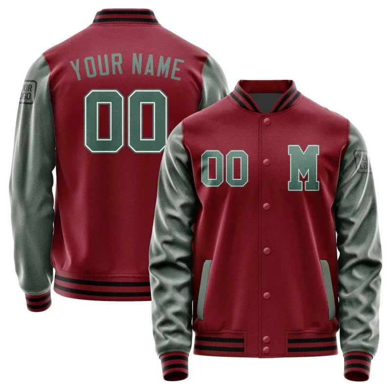 Custom Crimson Red Blue Green Jacket sold by Tailorly