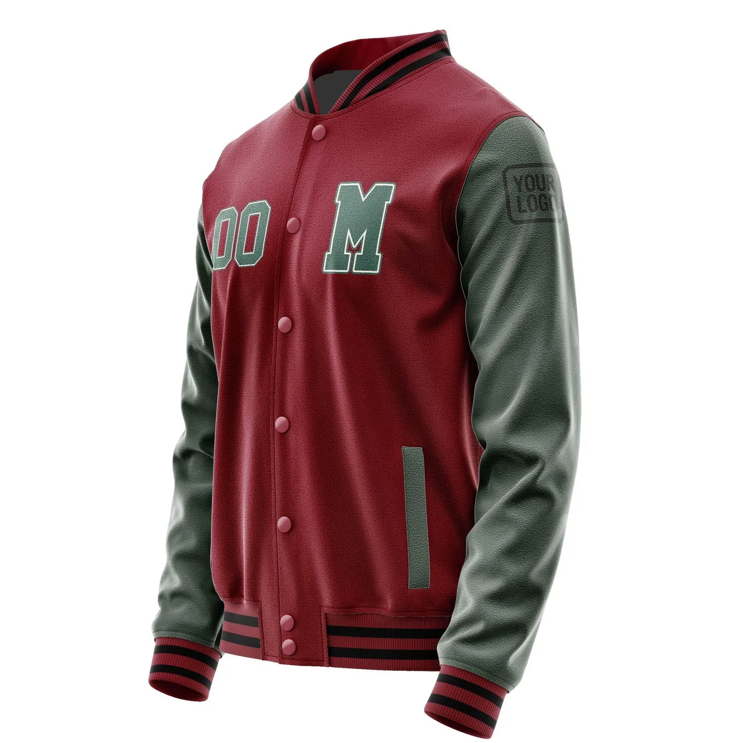Custom Crimson Red Blue Green Jacket sold by Tailorly product image thumbnail 2