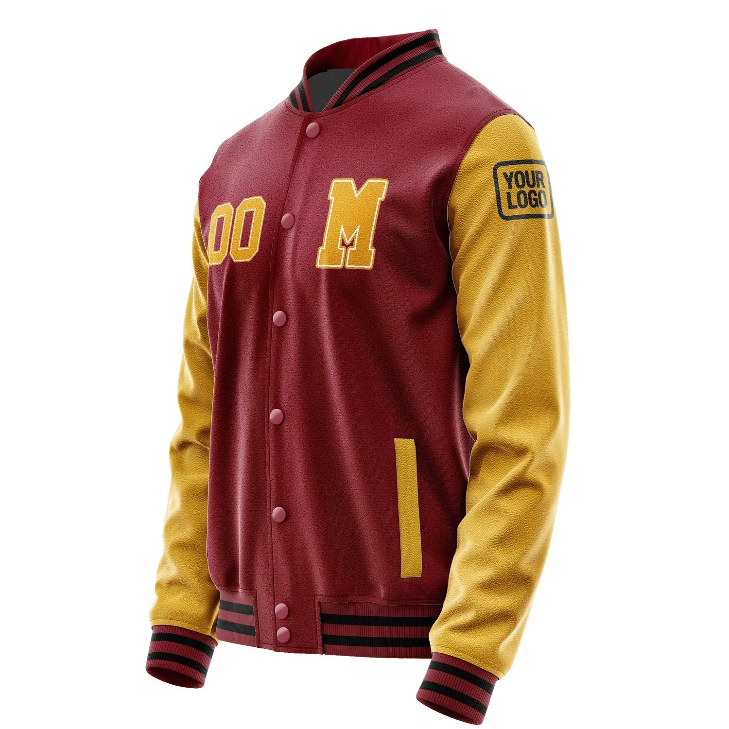 Custom Crimson Red Yellow Jacket sold by Tailorly product image thumbnail 2